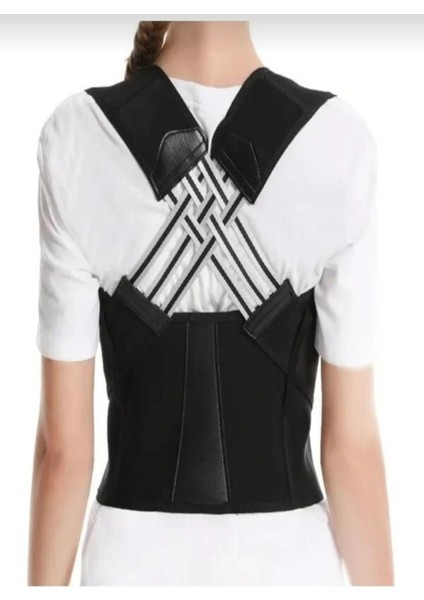 Yeni Tasarım Medikal Kolonlu Duruş Korsesi Siyah fırsatları
