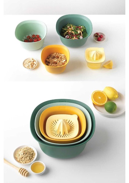 5'li Profesyonel Hazırlık Seti, Karıştırma Kasesi, Süzgeç, Limon Sıkacağı 3200ML fiyatları