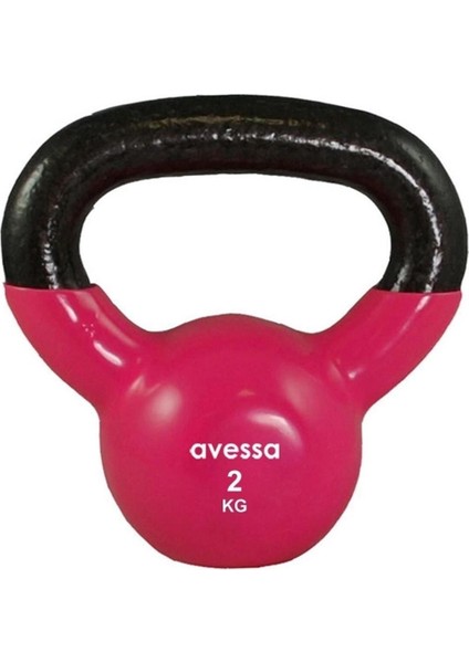 Pembe 2 kg Döküm Dambıl, Tek Ebat, Sağlam ve Şık Spor Aleti