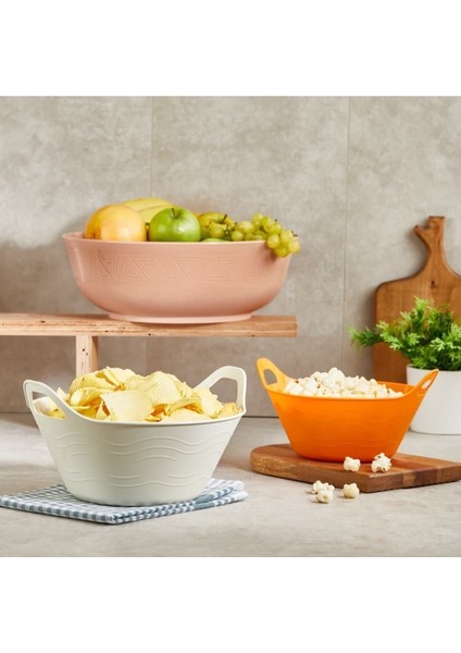 Renkli 2'li Kulplu Plastik Badya, Dayanıklı ve Şık Tasarım