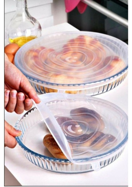 Çok Renkli Streç Kapak, 6'lı Paket, Pratik ve Şık Mutfak Çözümü fiyatları