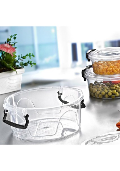 Turuncu Yuvarlak Saklama Kabı Seti, Bpa Içermeyen, Kapaklı, Dayanıklı Plastik modelleri