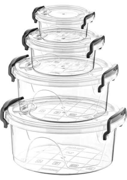 Turuncu Yuvarlak Saklama Kabı Seti, Bpa Içermeyen, Kapaklı, Dayanıklı Plastik indirimleri