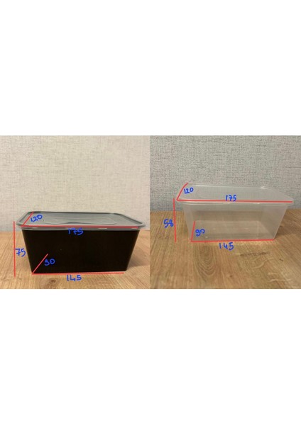 10'lu Siyah Mikrodalga ve Dondurucu Uyumlu Sızdırmaz Kap modelleri