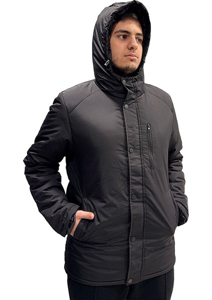 Erkek Kapuşonlu Uzun Mont 0170 modelleri
