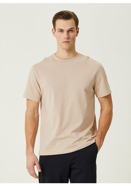 Bej Erkek Comfort Fit T-Shirt 1083747