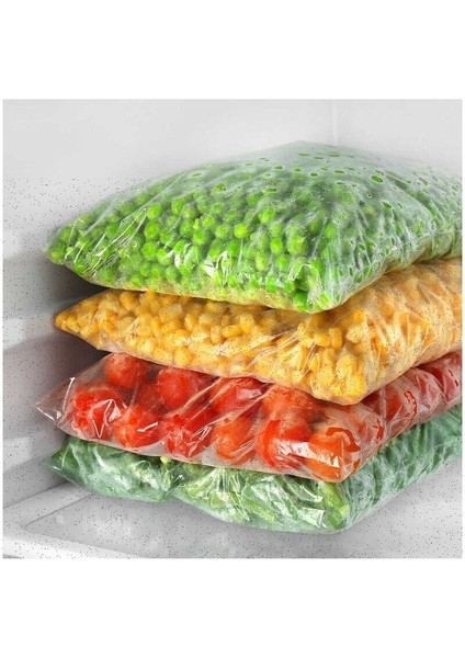 Orta Boy 25 Adet Kalın Buzdolabı Erkek Poşeti 20X30CM Turuncu