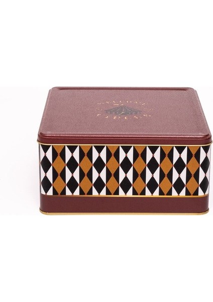 Circus Desenli Kare Metal Saklama Kabı 24X24 Cm, Şık ve Kullanışlı Mutfak Ürünü fiyatları