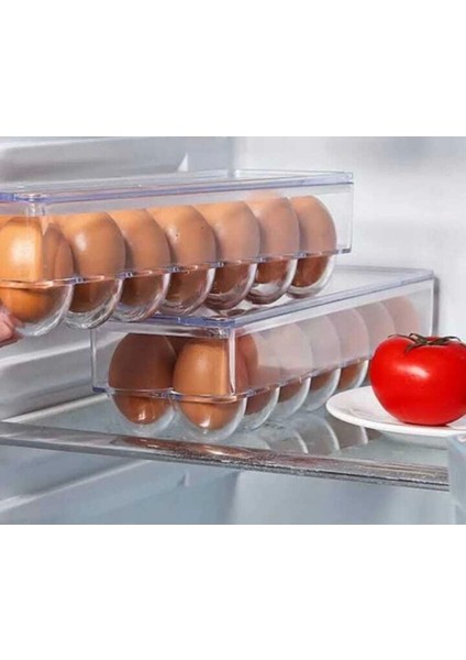 Renkli Kapaklı Buz Dolabı Yumurta Organizeri, 15'li, Düzenli ve Şık Kullanım Sağlar fiyatları