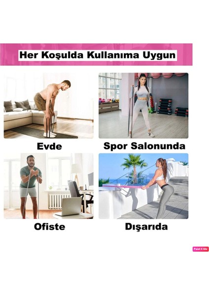 Esneklik ve Güç Artırıcı Yoga Direnç Lastiği Siyah indirimleri