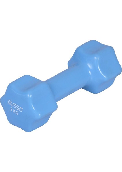 2 kg Vinyl Kaplı Dambıl Beyaz, Sağlıklı ve Pratik Fitness Aksesuarı