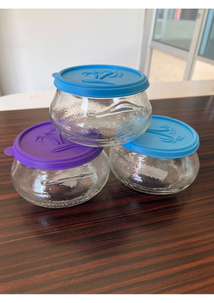 750CC Çok Renkli Cam Saklama Kabı, Yoğurt ve Kavanoz Için Şık ve Pratik Seçenek modelleri