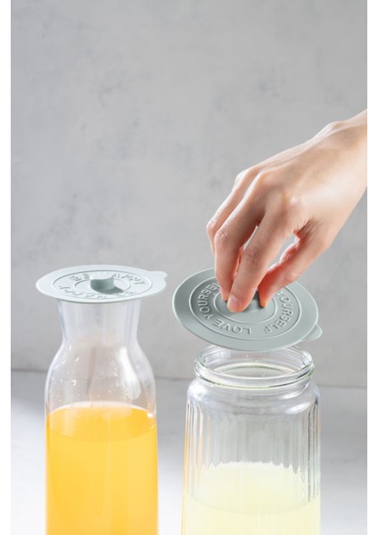 3'lü Mavi Silikon Isı Koruyucu Bardak Kapağı Seti