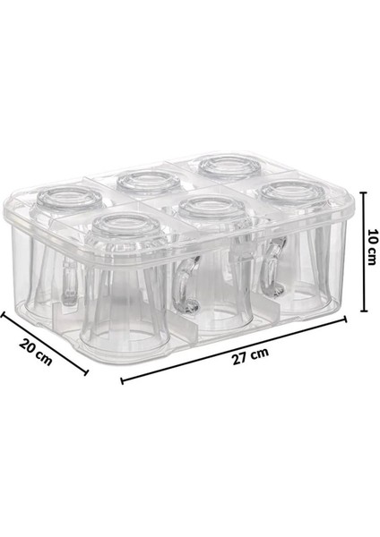 6 Bölmeli Çok Renkli Su Bardağı Taşıma ve Saklama Kabı, Bardak Düzenleyici fiyatları