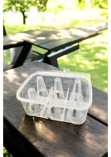 6 Bölmeli Çok Renkli Su Bardağı Taşıma ve Saklama Kabı, Bardak Düzenleyici fırsatları