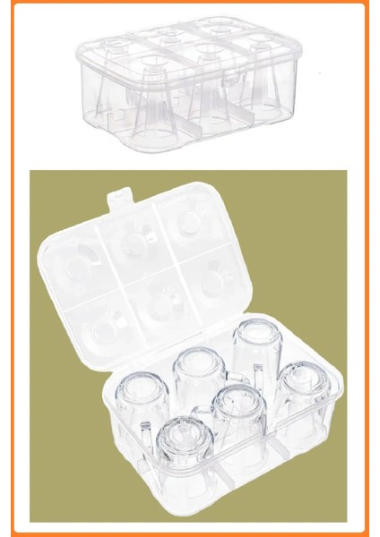 6 Bölmeli Çok Renkli Su Bardağı Taşıma ve Saklama Kabı, Bardak Düzenleyici indirimleri