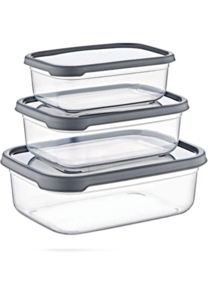 3’lü Dikdörtgen Saklama Seti, Esnek Kapaklı, Sızdırmaz, 400ML, 700ML, 1200ML fiyatları