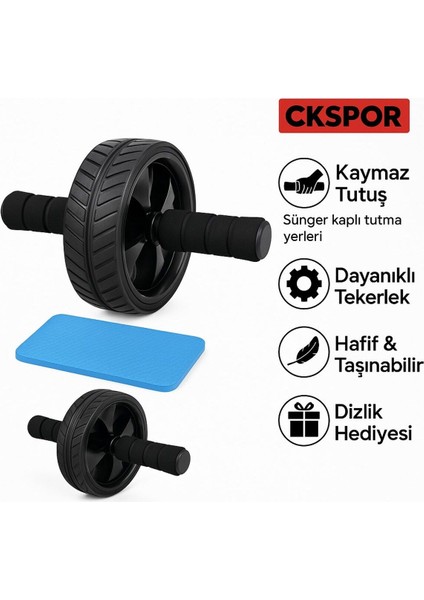 Mavi Taşınabilir Spor Tekerleği Egzersiz Aleti ve Mini Diz Mat fırsatları