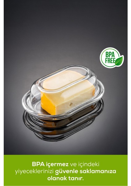 Şeffaf Cam Tereyağlık 176 Ml, Şık ve Kullanışlı Mutfak Aksesuarı fırsatları