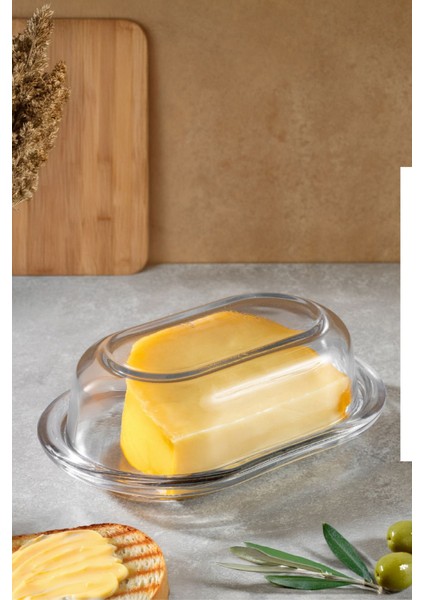 Şeffaf Cam Tereyağlık 176 Ml, Şık ve Kullanışlı Mutfak Aksesuarı indirimleri