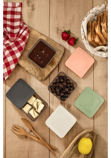 8'li Renkli Kare Saklama Kabı Seti, Silikon Kapaklı, Sızdırmaz, Gıda ve Piknik Için fırsatları