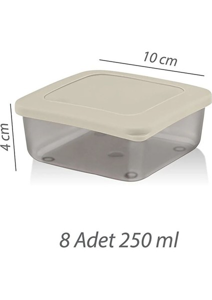 8'li Renkli Kare Saklama Kabı Seti, Silikon Kapaklı, Sızdırmaz, Gıda ve Piknik Için indirimleri