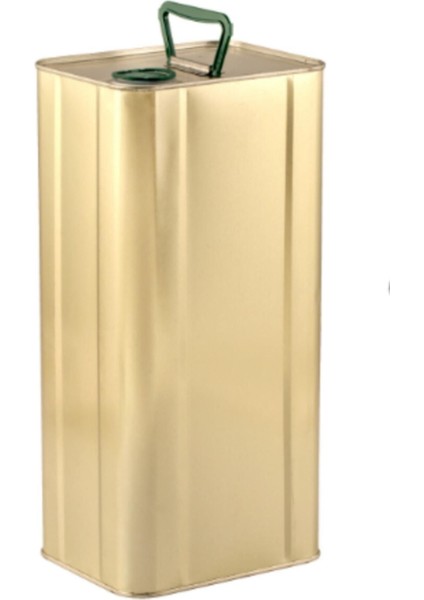 Altın Renkli 5 Lt. Boş Zeytinyağı Tenekesi, Iç ve Dış Laklı, Şık ve Kullanışlı