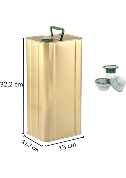 Altın Renkli 5 Lt. Boş Zeytinyağı Tenekesi, Iç ve Dış Laklı, Şık ve Kullanışlı fiyatları