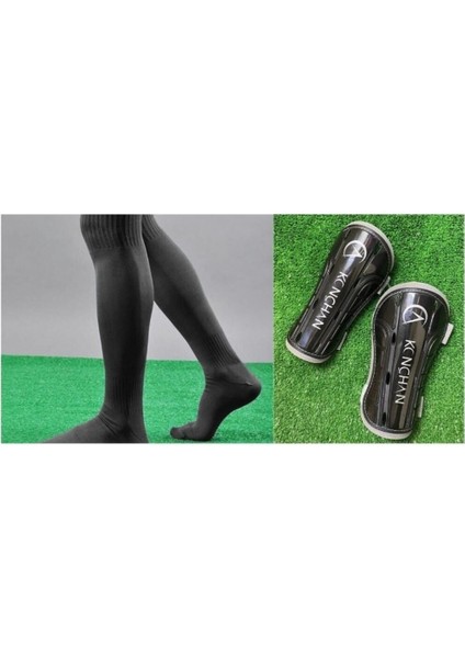 Yeşil Çift Cırtlı Futbol Tekmeliği ve Tozluk Seti, Maç Için Uygun