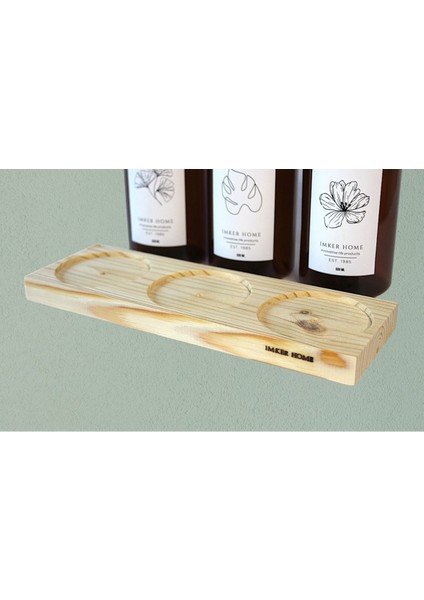 3 Gözlü Ahşap Stantlı Amber Sıvı Sabunluk Seti, Şık ve Kullanışlı Tasarım fiyatları