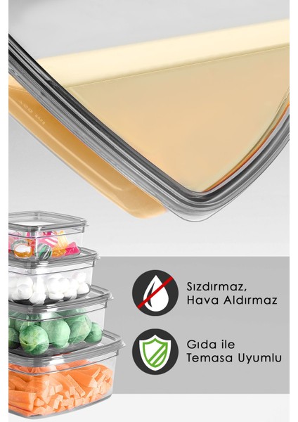 8'li Kare Sızdırmaz Saklama Kabı Seti, Çok Amaçlı ve Şık, Farklı Boyutlarda fiyatları