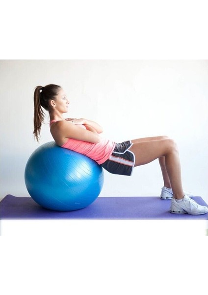 Fitilli 65 cm Pilates Topu ve Pompa Seti, Yoga, Jimnastik, Fitness, Egzersiz Için Ideal