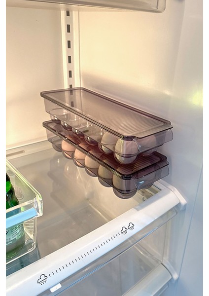 Kapaklı Şeffaf Siyah Yumurta Saklama Kabı, Pratik ve Şık Tasarım indirimleri