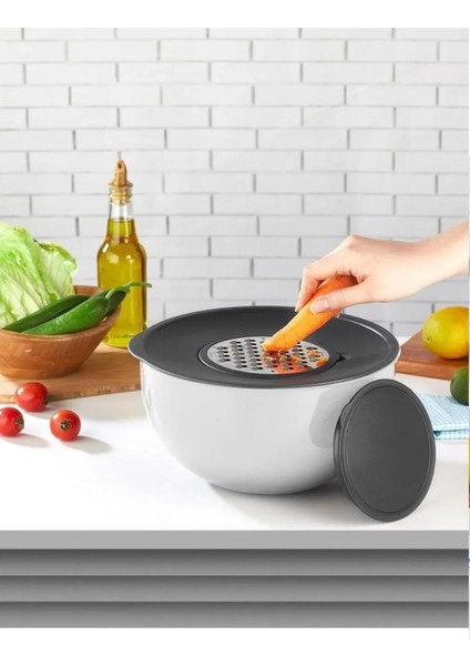 Rende ve Karıştırıcı Fonksiyonlu Çok Amaçlı Mutfak Seti, Şık ve Kullanışlı Tasarım