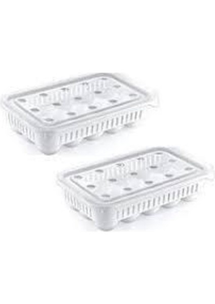 15'li Yumurta Saklama Kutusu Beyaz, Pratik ve Şık Mutfak Gereci