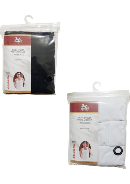 Atlet Erkek Penye Mikrobiel 1pakette 3 Adet Atlet modelleri