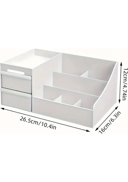 Beyaz Çekmeceli Mutfak Düzenleyici Tezgah Üstü Baharat Standı fırsatları