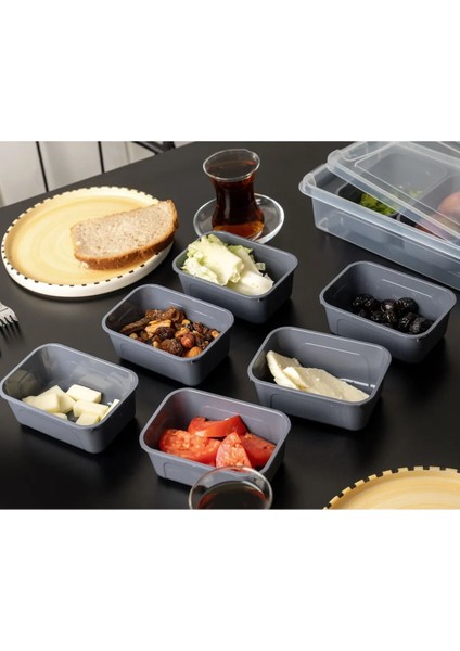 Beyaz 4 Bölmeli Çok Amaçlı Saklama Kutusu, 2,5 Litre, Kapaklı, Organizer fırsatları