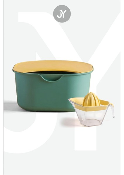 Renkli 5'li Mutfak Hazırlık Seti: Karıştırma, Süzgeç, Limon Sıkacağı, Kesme Tahtası modelleri