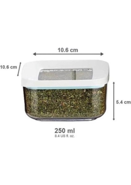 Kare Saklama Kabı 250 Ml, 3'lü Set, Şık ve Kullanışlı Mutfak Ürünleri fiyatları