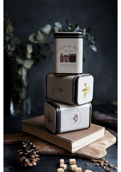 Kare Metal Saklama Kabı Seti 75X75, 3'lü, Şık ve Dayanıklı Mutfak Aksesuarları