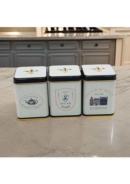 Kare Metal Saklama Kabı Seti 75X75, 3'lü, Şık ve Dayanıklı Mutfak Aksesuarları fiyatları