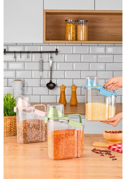 2000ML Yeşil Saklama Kabı, Pratik ve Şık Ev Gereçleri