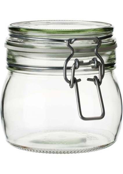 Çok Renkli 500 ml Cam Kavanoz, Şık ve Dayanıklı Saklama Kabı