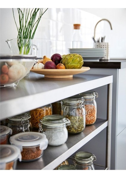 Çok Renkli 500 ml Cam Kavanoz, Şık ve Dayanıklı Saklama Kabı