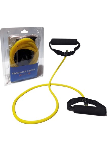 Yumuşak ve Dayanıklı Sarı Direnç Lastiği, Egzersiz ve Antrenman Için Ideal Seçim