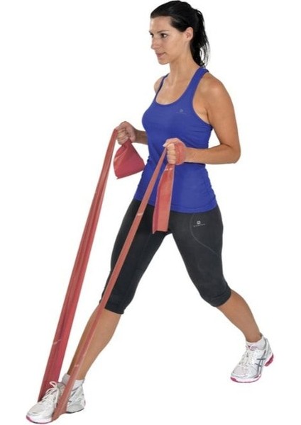 Kırmızı Renk Pilates ve Yoga Egzersiz Bandı, Hafif, 1.5 Metre modelleri