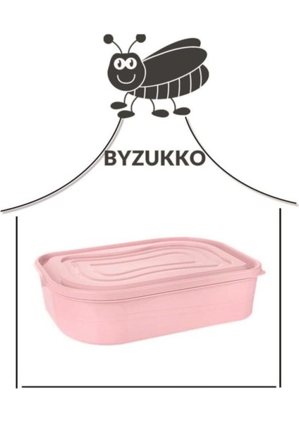 Pembe 2800 ml Saklama Kabı, Şık ve Pratik Depolama Çözümü