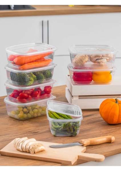 10'lu 1 Litre Çok Renkli Buzluk ve Dondurucu Kabı Seti modelleri