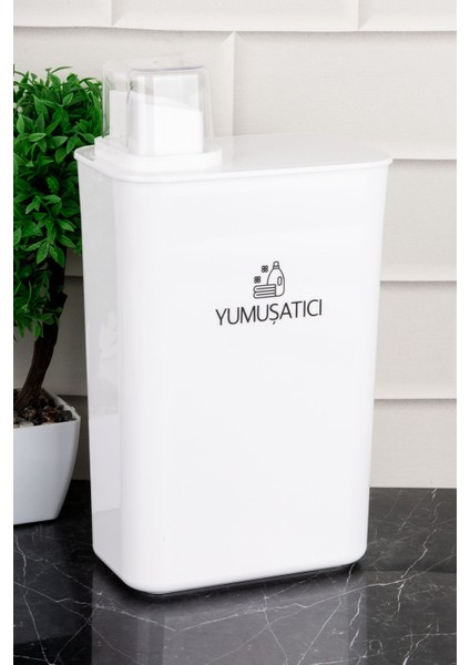 Büyük Kapasiteli Temizlik ve Saklama Seti, 3000 Ml, Beyaz Renk